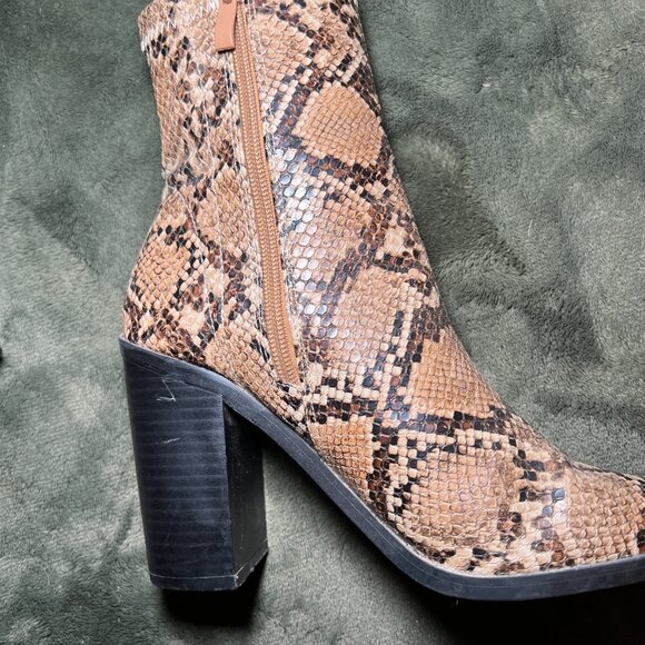 Western Snakeskin Booties - Picture 4 of 5